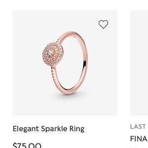 pandora elegant sparkle ring